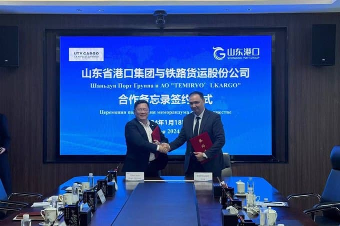 Shandong Port Logistics Group to establish container transportation to Uzbekistan