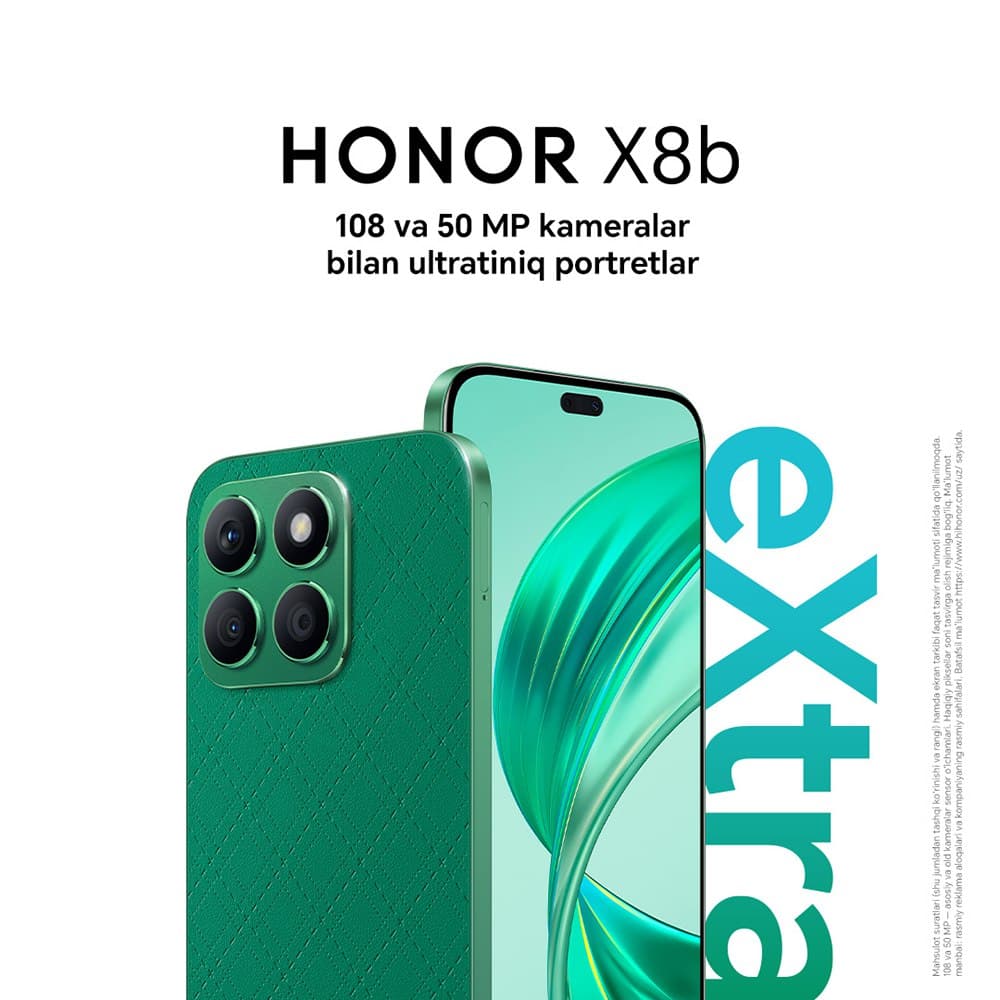 HONOR компанияси янги HONOR X8b смартфонини тақдим этади