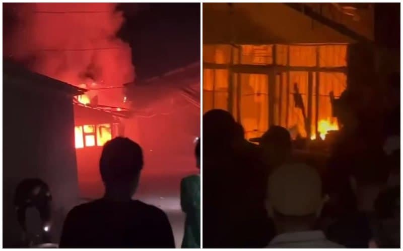 Market catches fire in Khorezm region
