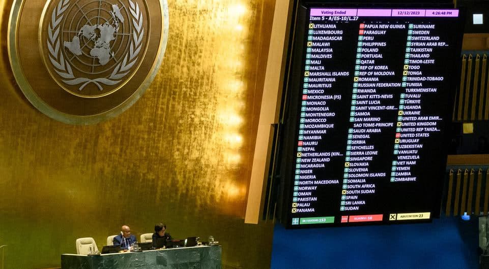 UN General Assembly session: Uzbekistan once again votes for immediate ceasefire in Gaza Strip