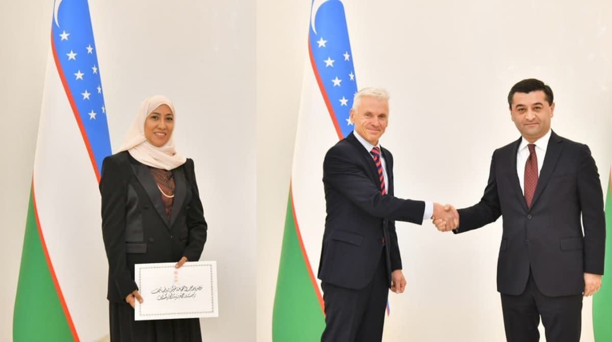 FM Saidov receives new ambassadors of Oman and the Czech Republic