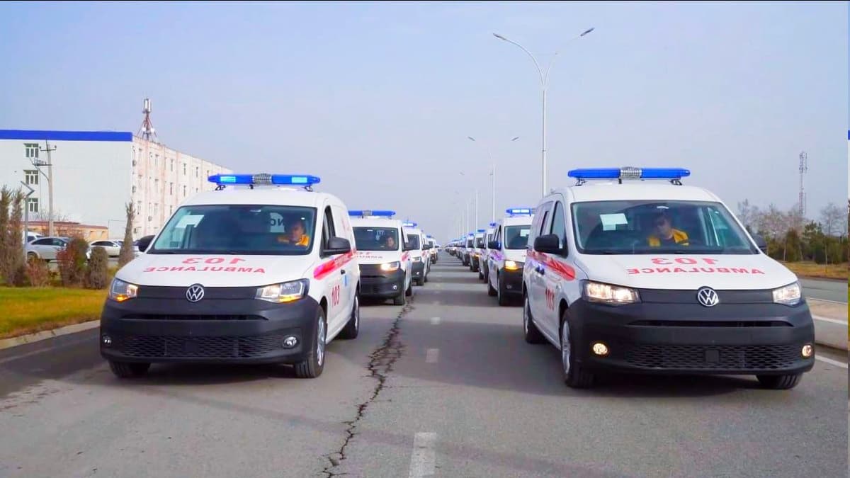 Jizzakh Auto rolls out new ambulances for Uzbekistan's medical emergency branches