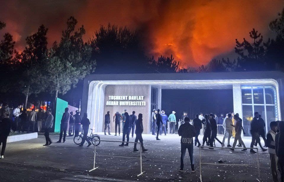 Criminal Case launched after major fire at Tashkent State Agrarian University