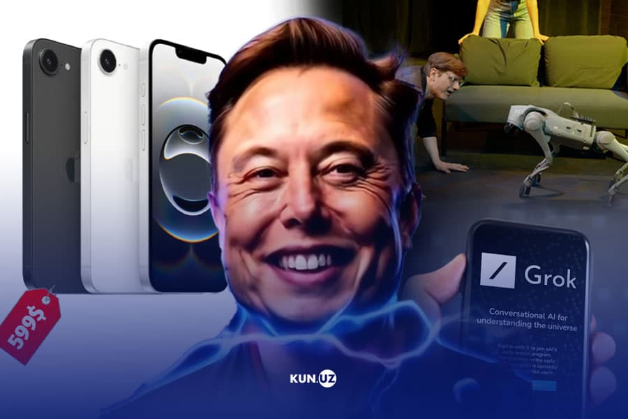 Ilon Maskdan yangi SI, “arzon” iPhone 16 va aktyor robot - hafta texnodayjesti