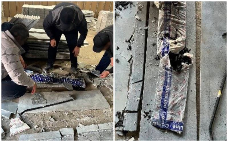 Samarqandda marmar toshlar orasiga yashirilgan 37 kg opiy fosh etildi