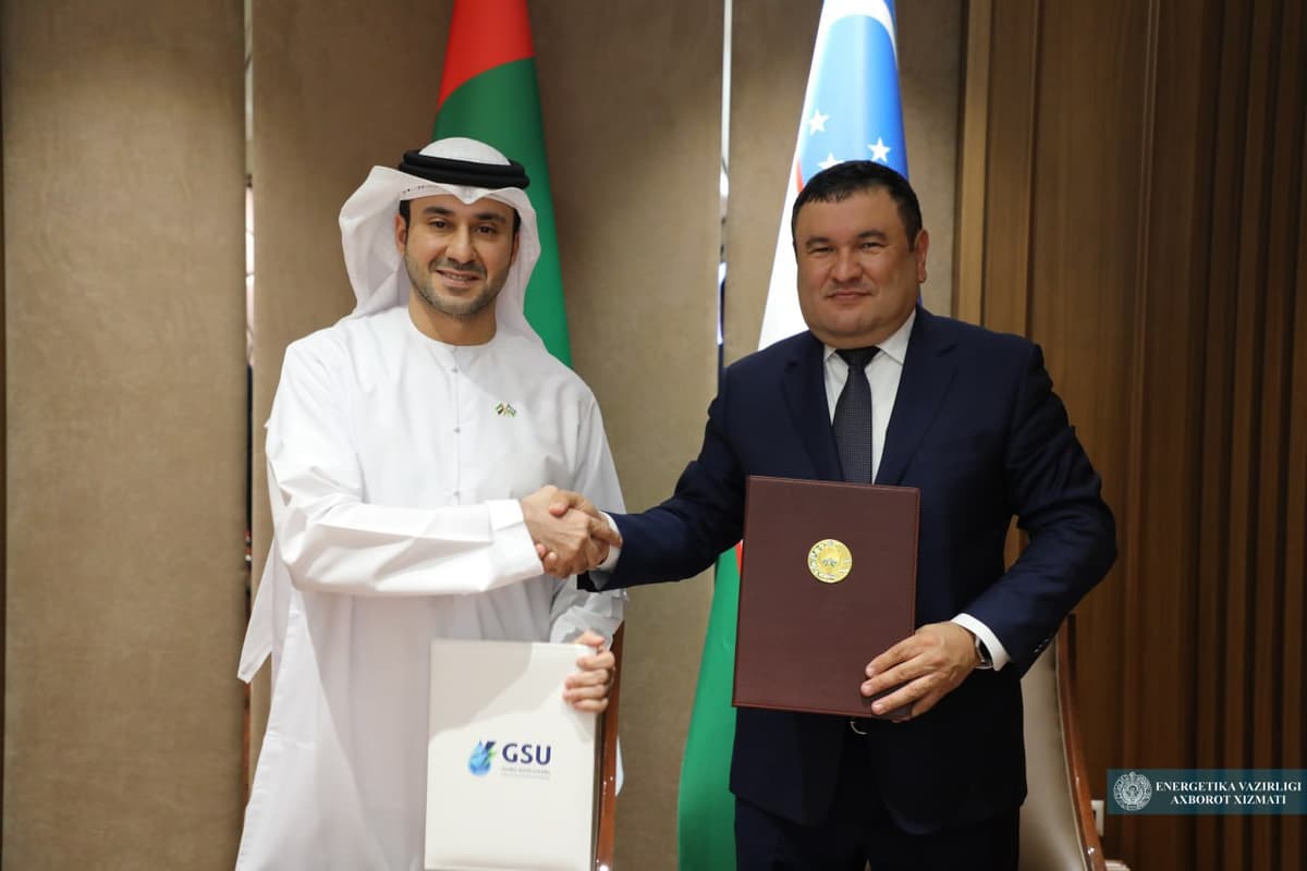 Компания GSU из ОАЭ инвестирует 27 млн долларов в развитие зелёной энергетики в Узбекистане