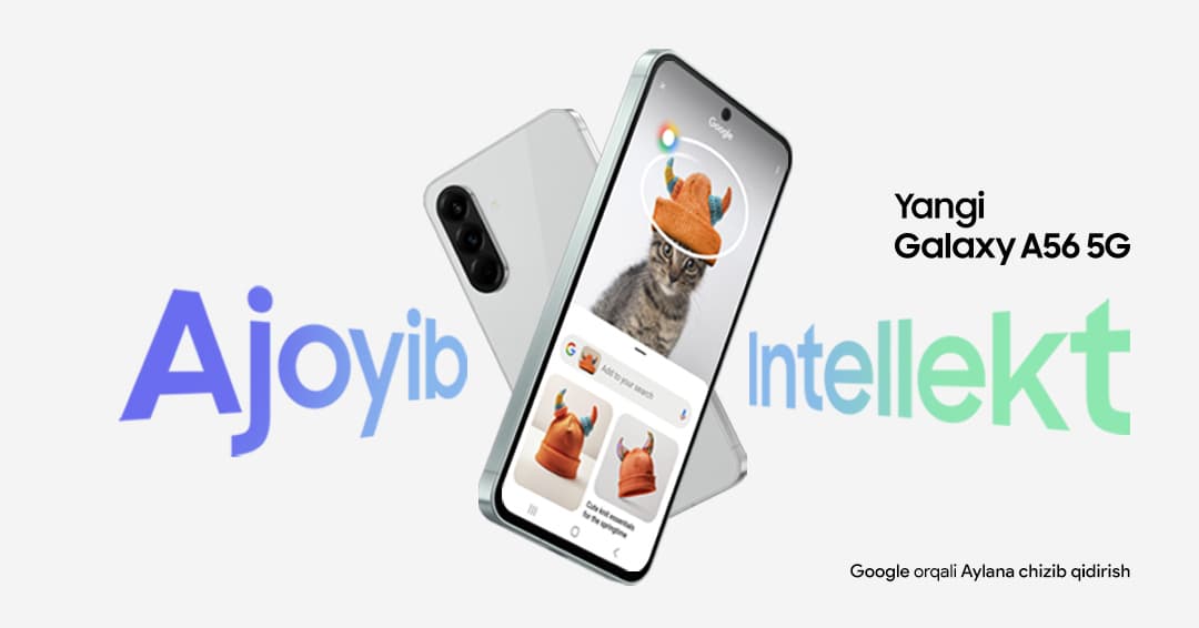 Samsung yangi Galaxy A56 5G, A36 5G va A26 5G smartfonlarini taqdim etdi