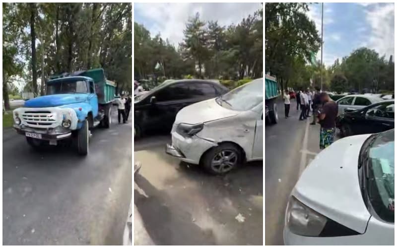 Бунёдкор шоҳкўчасида 4 та автомашина иштирокида ЙТҲ содир бўлди