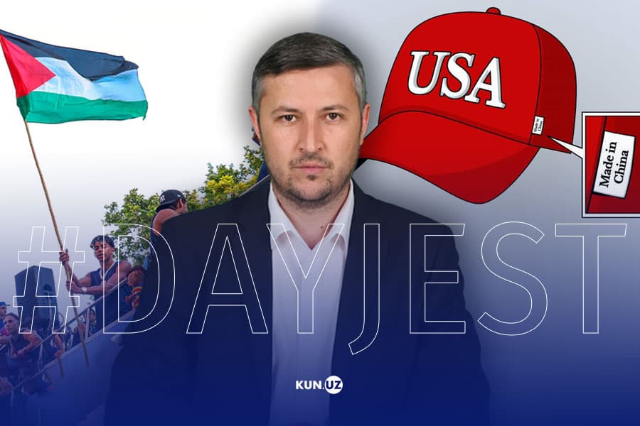 Tramp Xitoyga bordi, Yamal qo‘lida Falastin bayrog‘i – hafta dayjesti