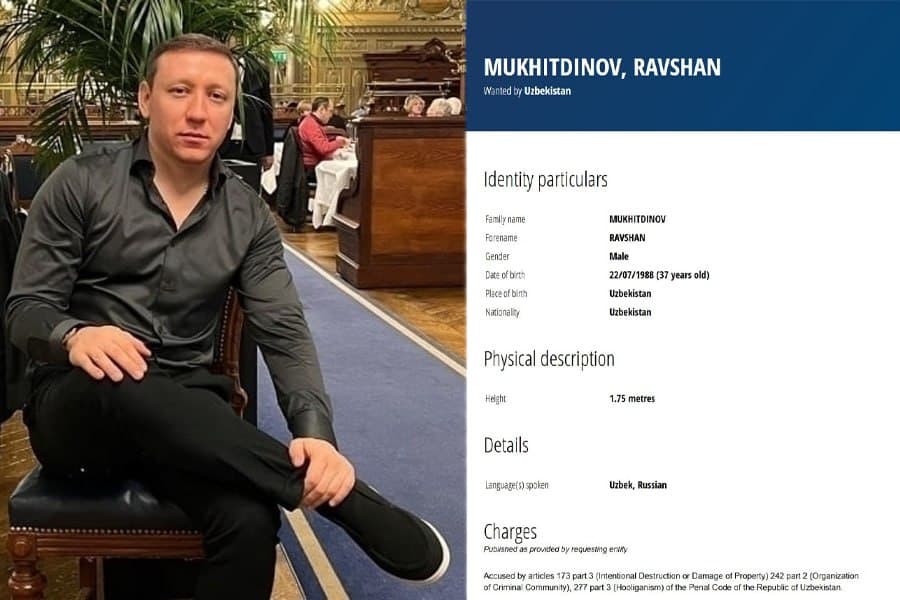 Равшан Муҳитдинов ҳам халқаро қидирувга берилган