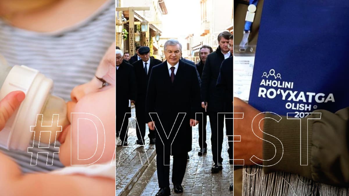 Hastimomga borgan prezident, yana bolalar ozuqasidagi xavfli toksin va aholini ro‘yxatga olishga oid eslatma – mahalliy dayjest