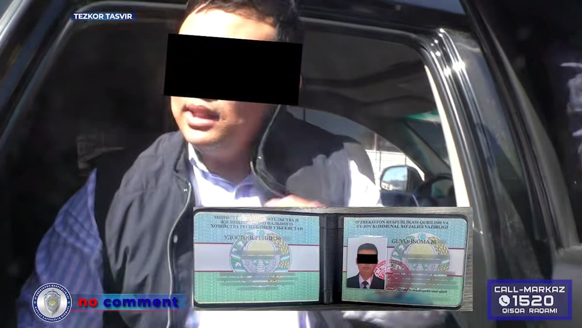 Тошкентда пора билан ушланган бош мутахассис қочмоқчи бўлди