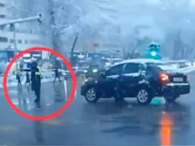 Тошкентда Lacetti ҳайдовчиси ЙПХ инспекторини уриб юборди