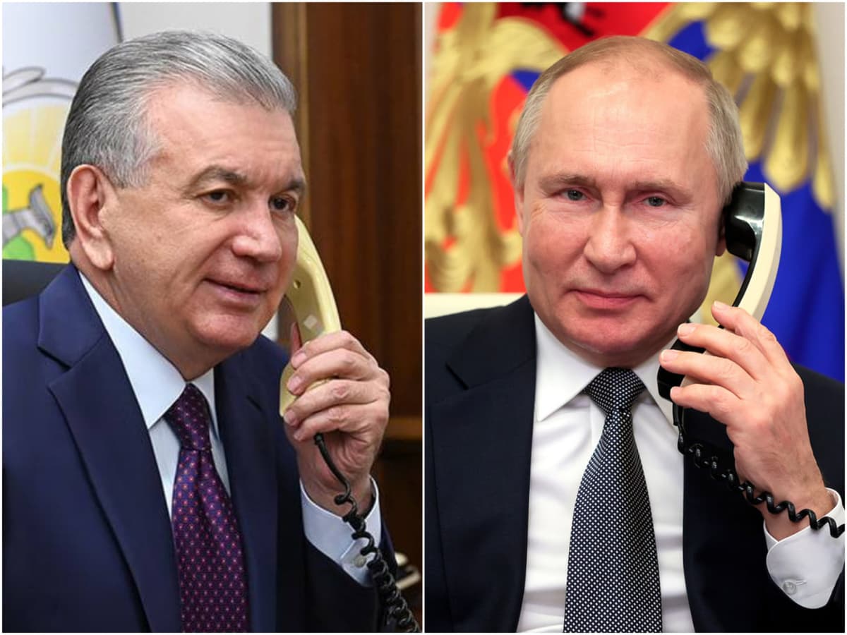Shavkat Mirziyoyev and Vladimir Putin discuss strategic partnership and global security issues in a phone call