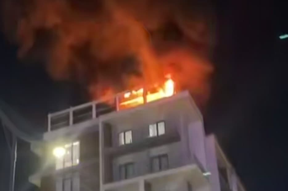 В одном из многоэтажных домов в Tashkent City произошёл пожар
