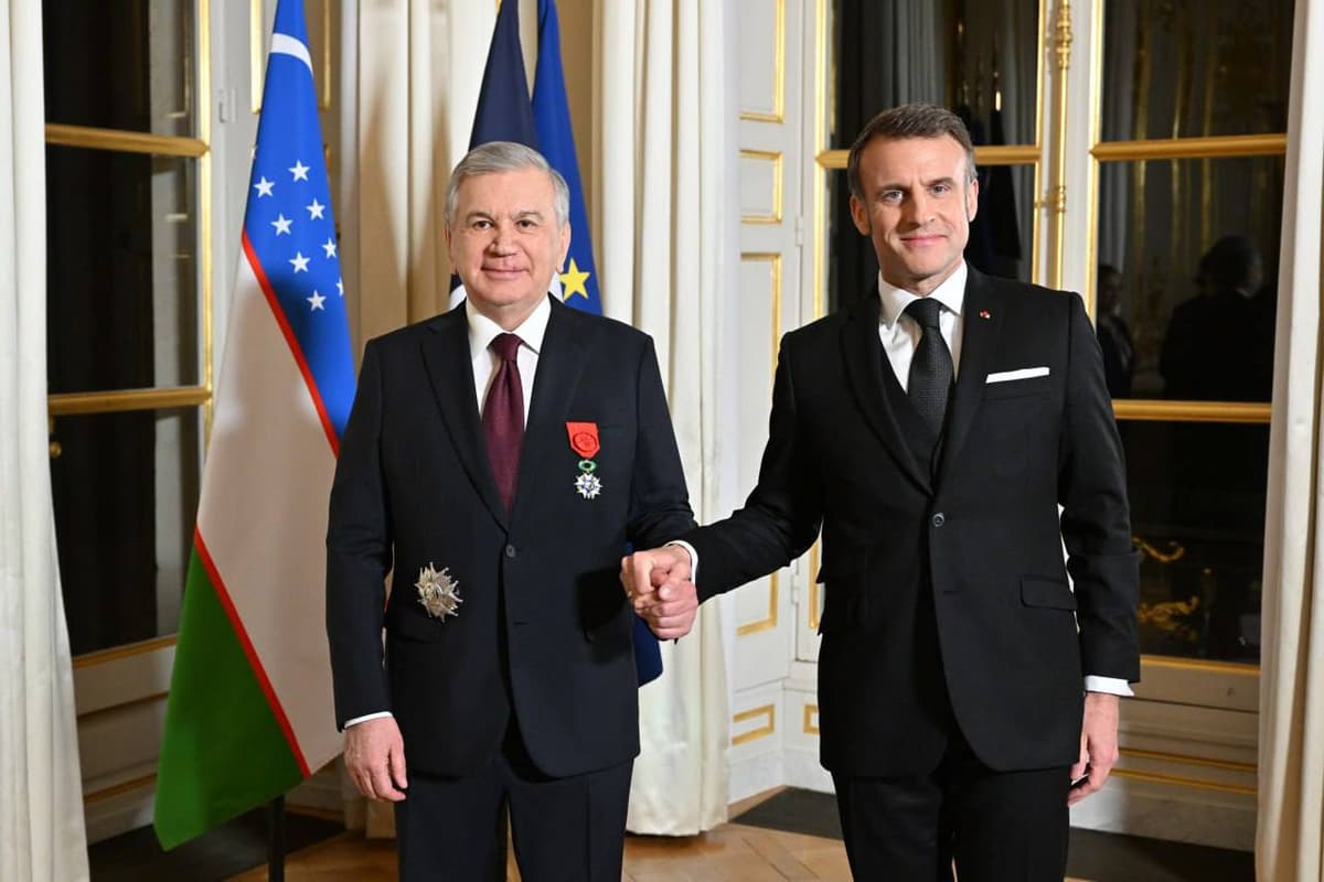 Shavkat Mirziyoyev honored with France’s highest state award