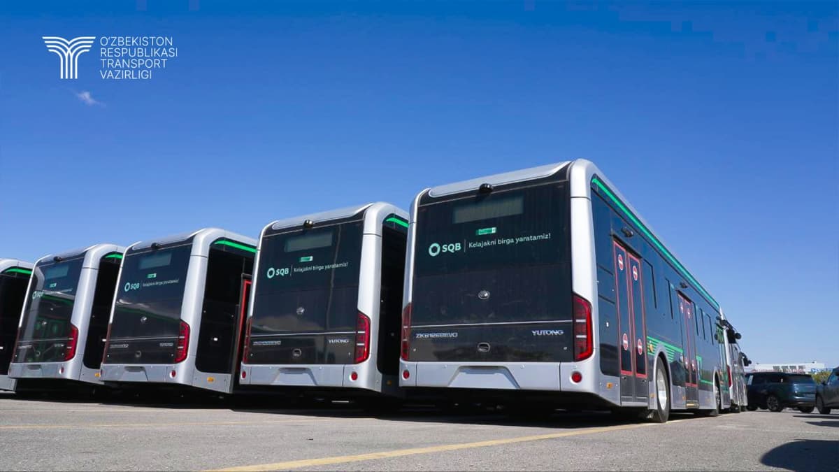 Toshkentda yo‘nalishli qatnovlarga yangi Yutong elektrobusi chiqariladi