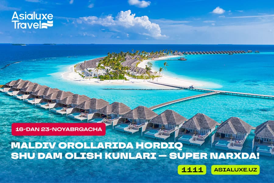 Asialuxe Travel — Малдив ороллари учун юбилей нархлар!