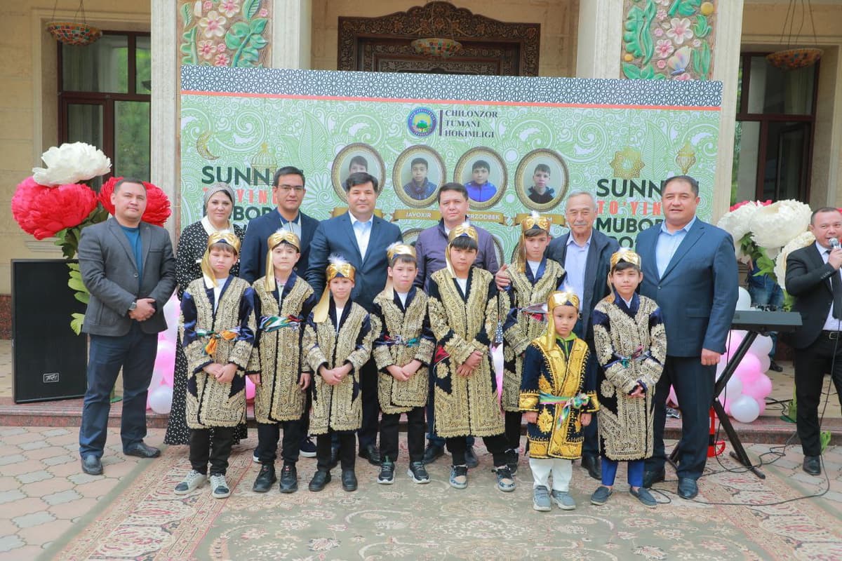 Chilonzor tumani hokimligida 8 nafar bolaning sunnat to‘yi o‘tkazildi