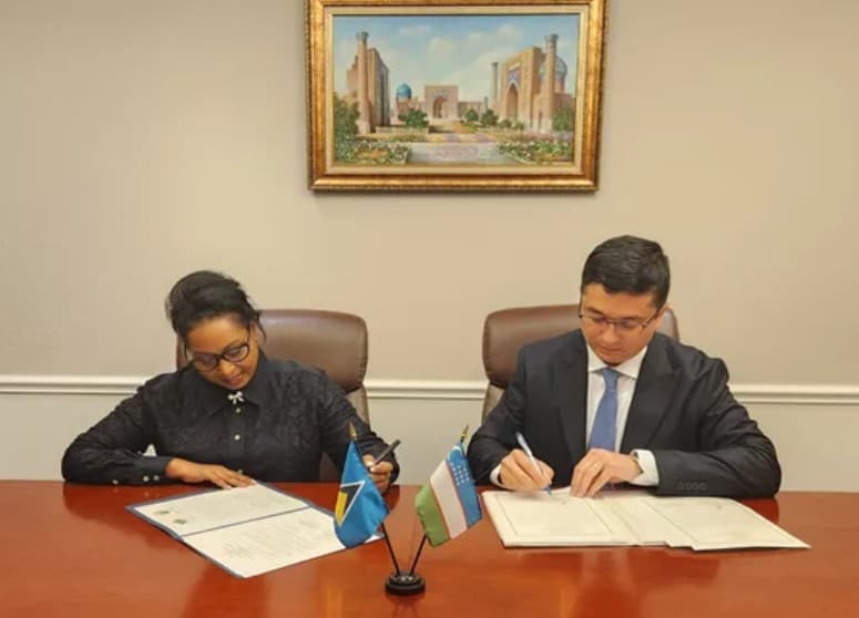 Uzbekistan establishes diplomatic relations with Saint Lucia
