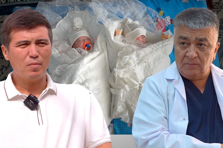Репортаж: Чирчиқда туғилган сиам эгизакларига шифохонадан уйига жавоб берилди