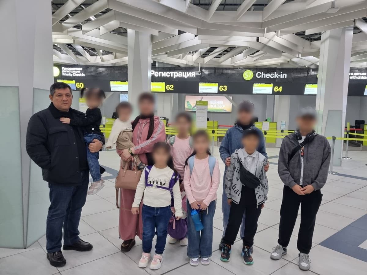 Rossiyaning Novosibirsk shahridan o‘zbekistonlik 7 nafar bola vatanga qaytarildi