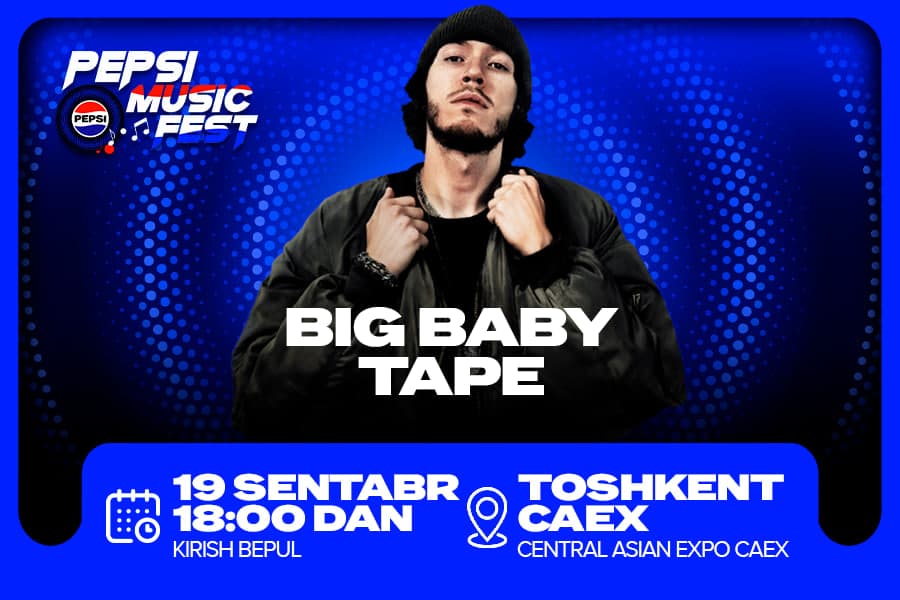 Aкон, Big Baby Tape, Ирина Кайратовна ва ўн минглаб томошабинлар - Pepsi Music Fest - янада баландроқ, янада ёрқинроқ!