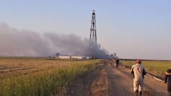 В Муйнаке ликвидирован выброс газа под высоким давлением