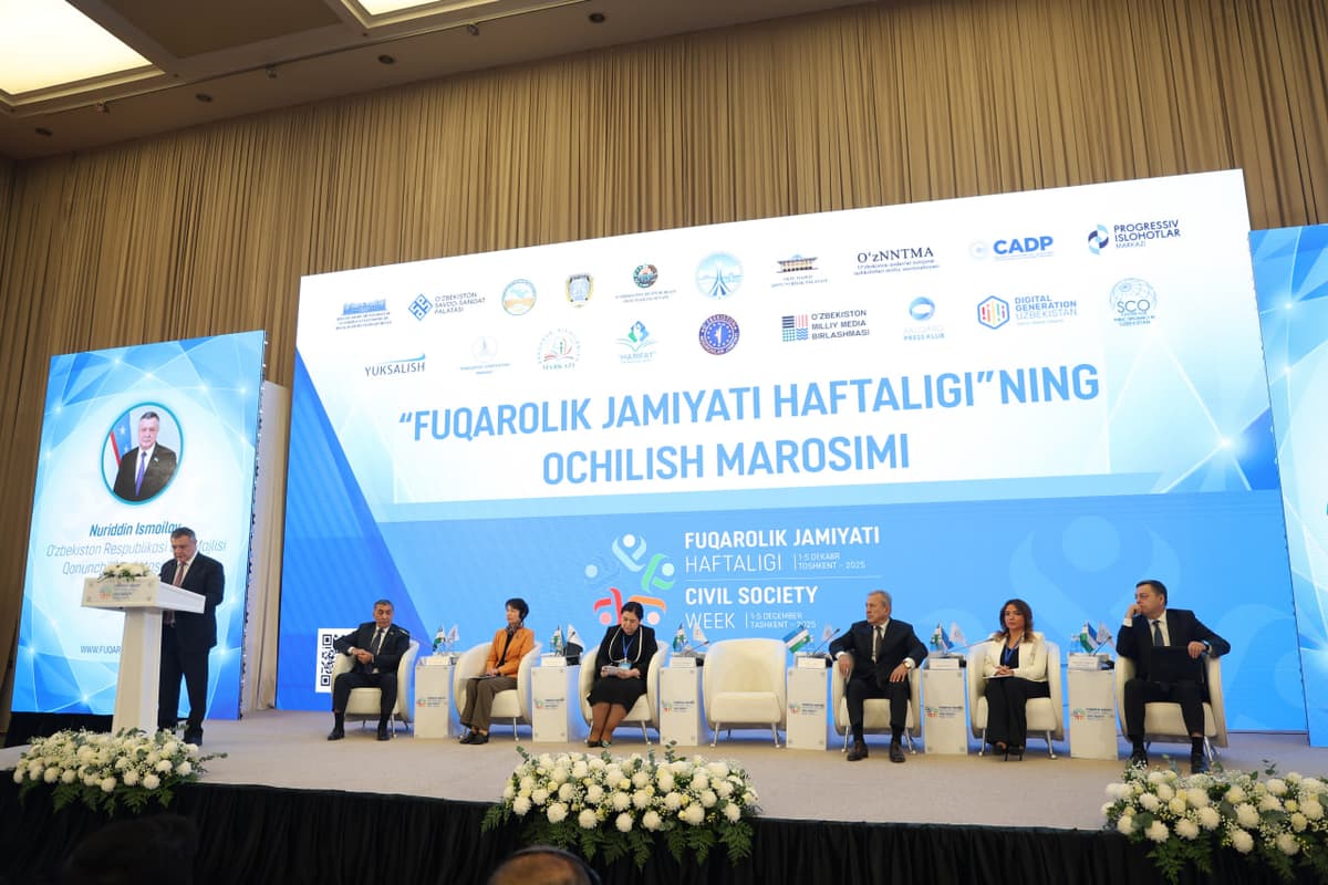 Toshkentda «Fuqarolik jamiyati haftaligi» boshlandi