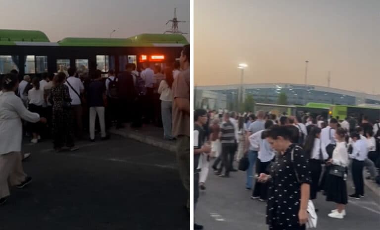 Переполненность метробусов в Ташкенте объяснили пробками