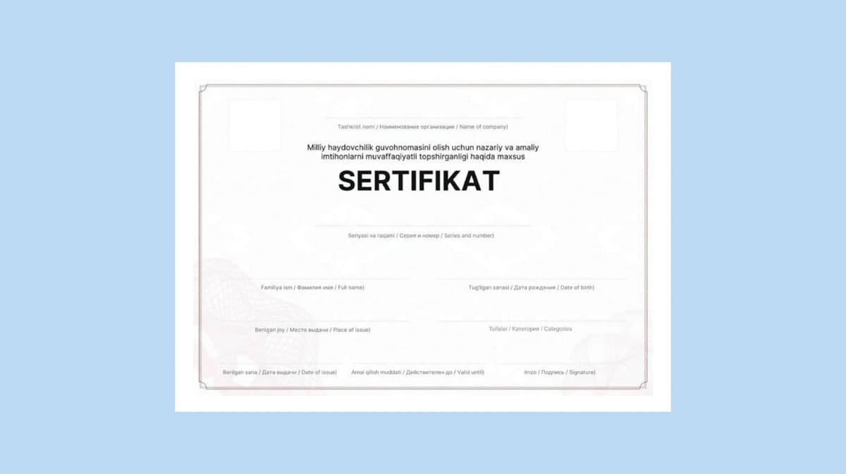 How to Obtain a Driver’s License in Uzbekistan