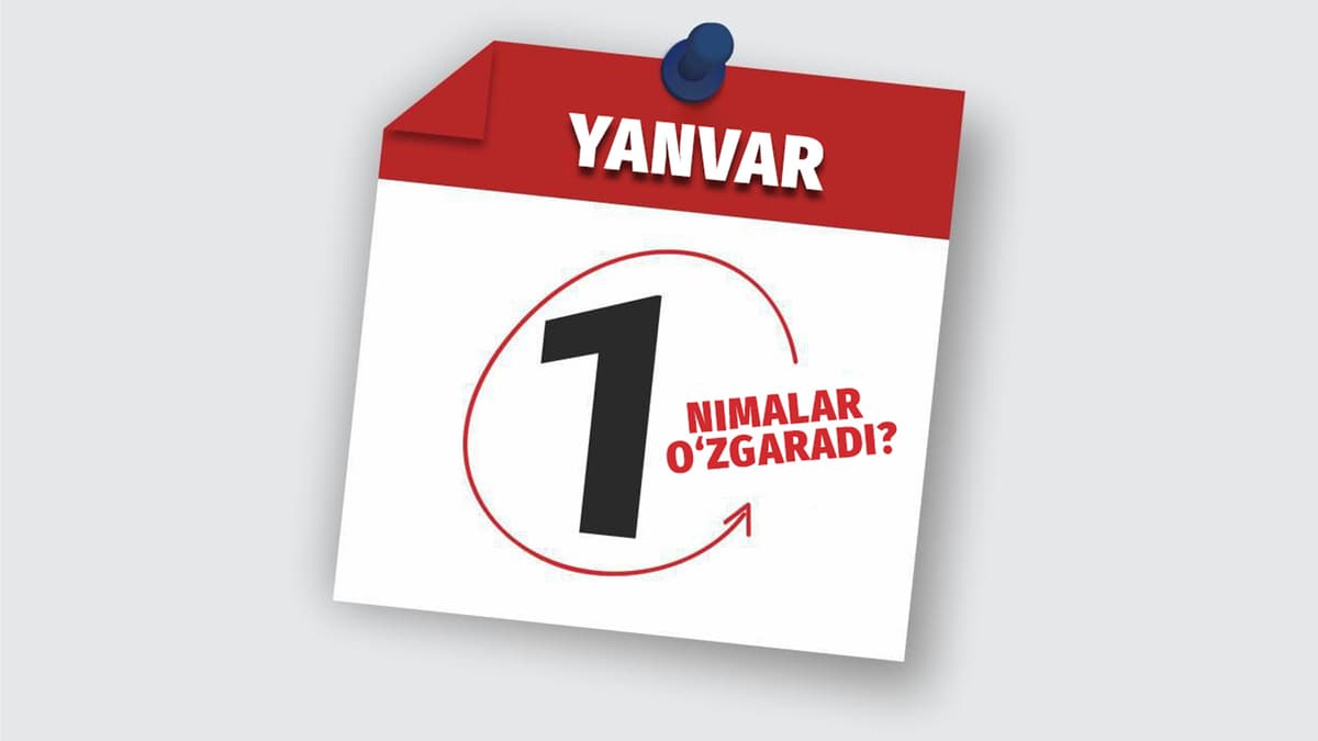 Ishga tushadigan “eskrou”, tibbiyot xodimlariga imtiyoz va boshlanadigan “eko-stiker”lar davri – 1 yanvardan nimalar o‘zgaradi?