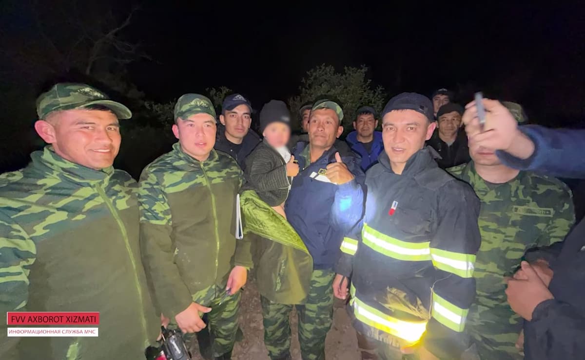 Ohangaron tog‘larida yo‘qolib qolgan 4 yoshli bola topildi