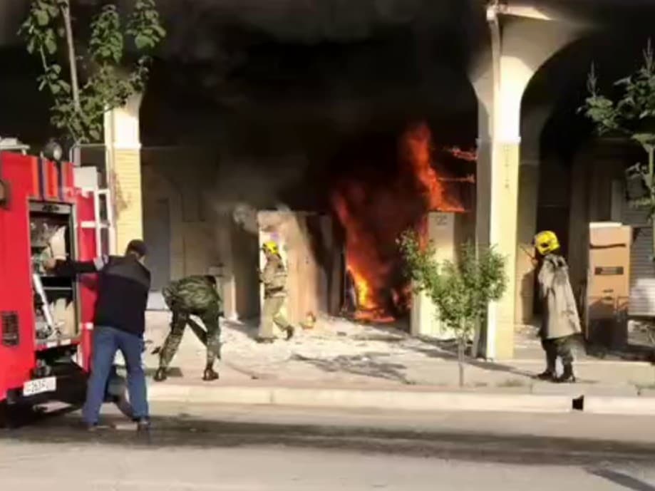 Olmazor tumanida do‘kon yonib ketdi