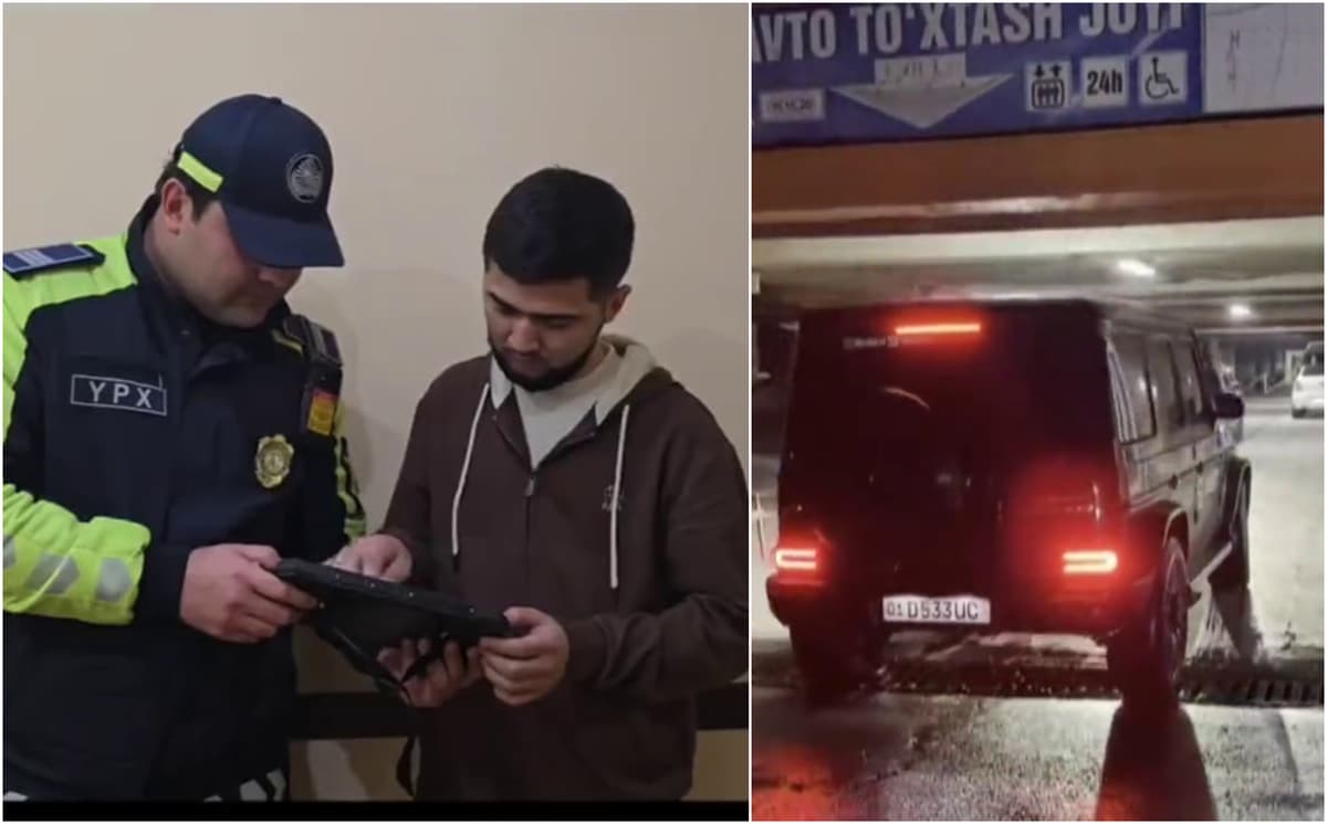 В Ташкенте задержали лихача на «Гелендвагене» с мигалкой, разогнавшегося до 211 км/ч