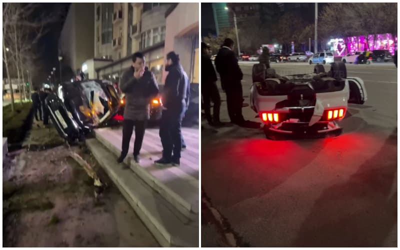 Shahrisabz ko‘chasida Ford Mustang, Tracker-2 va Onix to‘qnashdi