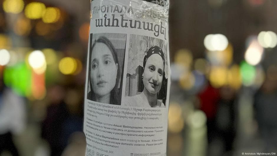 Yerevanda chechen qizning o‘ldirilishi: jinoyat ishi qo‘zg‘atildi