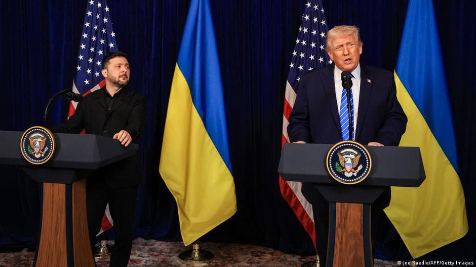 Donbass masalasi hal bo‘lmadi: Tramp va Zelenskiy uchrashuvi natijalari