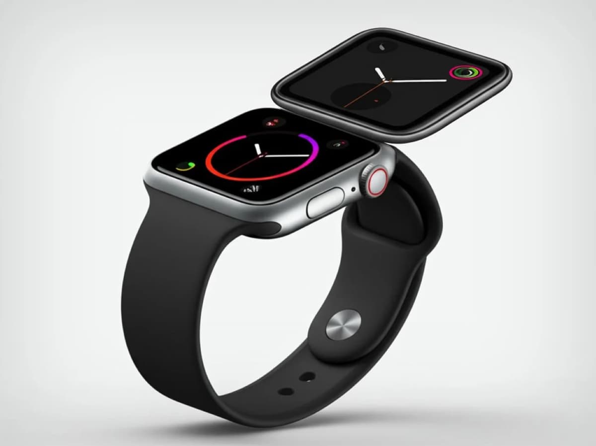 Apple букланувчан ва икки экранли Apple Watch учун патент олди