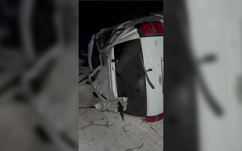 В Ферганском районе автомобиль Captiva перевернулся на горной дороге: водитель погиб