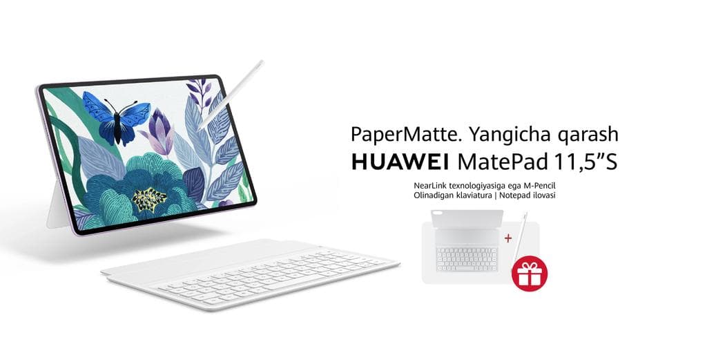 HUAWEI MatePad 11,5"S: ўқиш ва ишлаш учун ноутбукдан қолишмайдиган планшет
