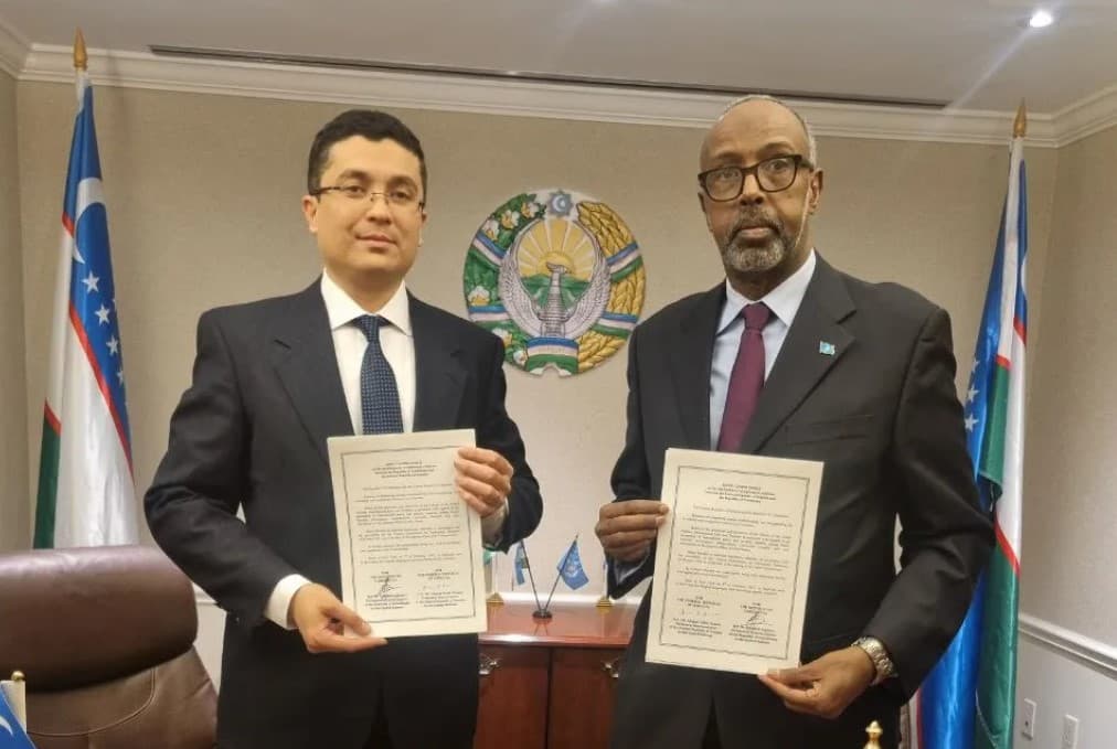 O‘zbekiston va Somali o‘rtasida diplomatik munosabatlar o‘rnatildi