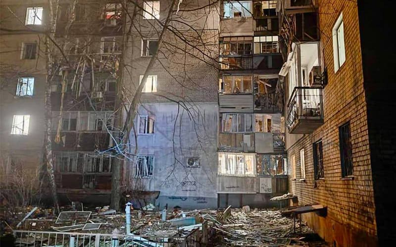 Dniproda Rossiya zarbasi oqibatida sakkizta ko‘p qavatli uy zarar ko‘rdi