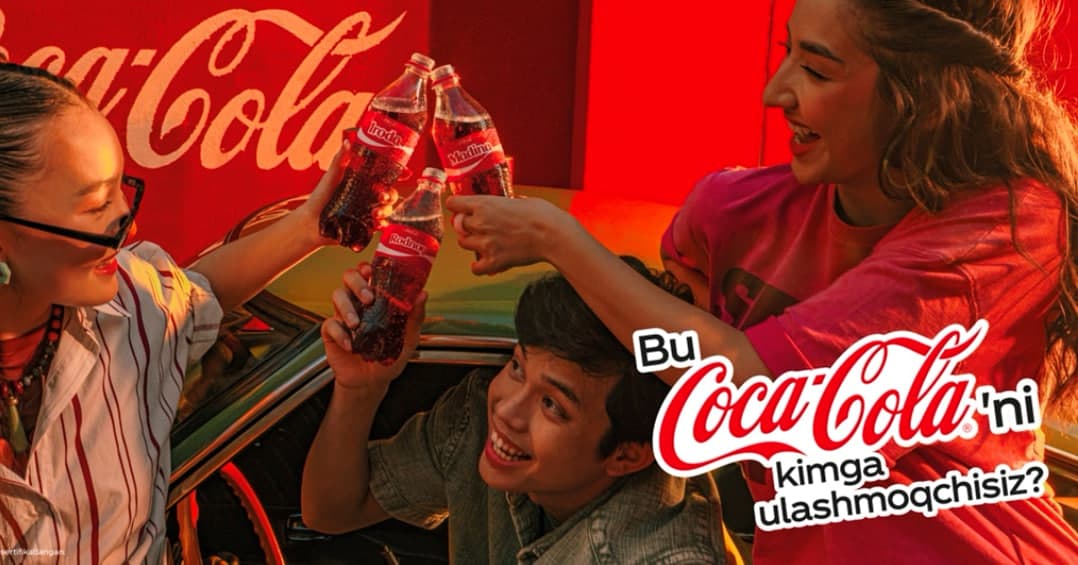 “Bu Coca-Cola'ni kimga ulashmoqchisiz?” degan afsonaviy kampaniya dunyo bo‘ylab o‘zining zafarli yurishini davom ettirib, O‘zbekistonga yetib keldi!