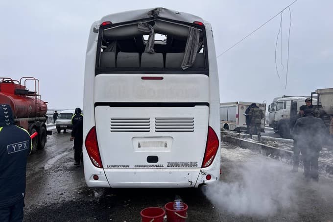 В Самаркандской области в результате опрокидывания автобуса серьезно пострадали 22 человека