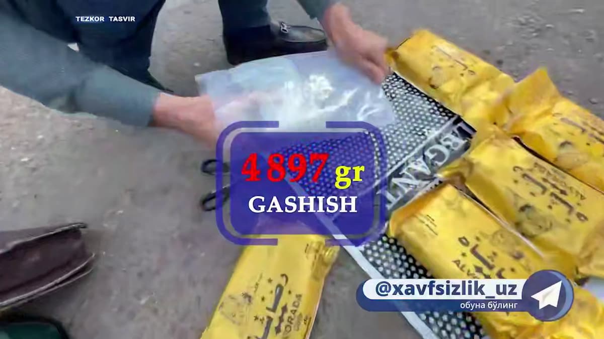 Afg‘onistondan kontrabanda qilingan narkotik moddaning noqonuniy aylanmasiga chek qo‘yildi