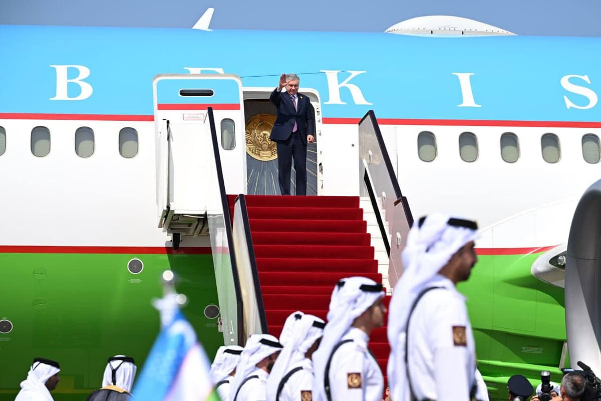 Shavkat Mirziyoyev departs for U.S. to attend C5+1 summit