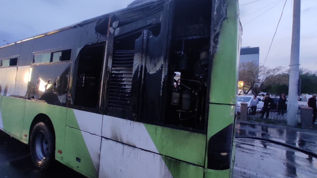Sergeli tumanida avtobusda yong‘in chiqdi