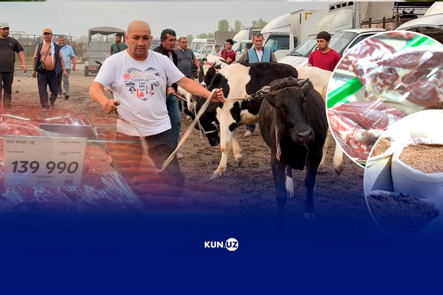 Bozor – go‘sht narxi haqida: “Yem-xashak qimmat, mol boqish oson bo‘lmay qoldi”