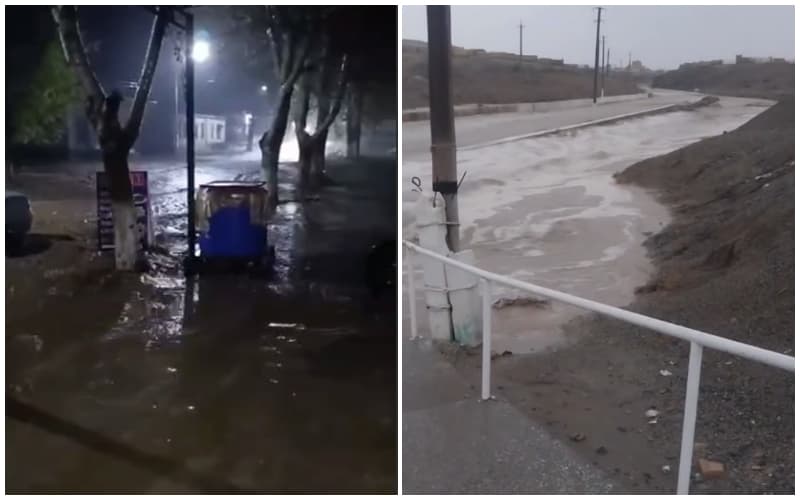 Jizzaxda kuchli yomg‘irdan keyin sel kuzatildi